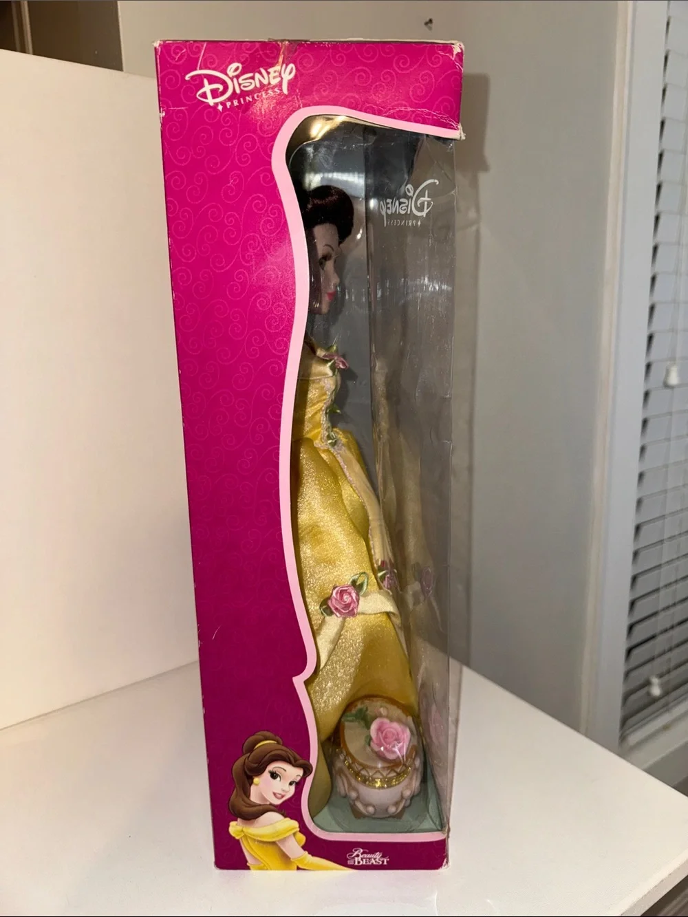 2001 Disney Princess Belle Porcelain Doll Beauty and the Beast BK Keepsake